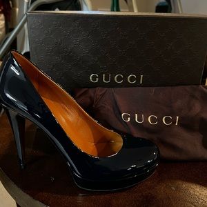 Gucci Blu High Heel. WORN 1x